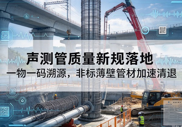曲松声测管质量新规落地，一物一码溯源，非标薄壁管材加速清退
